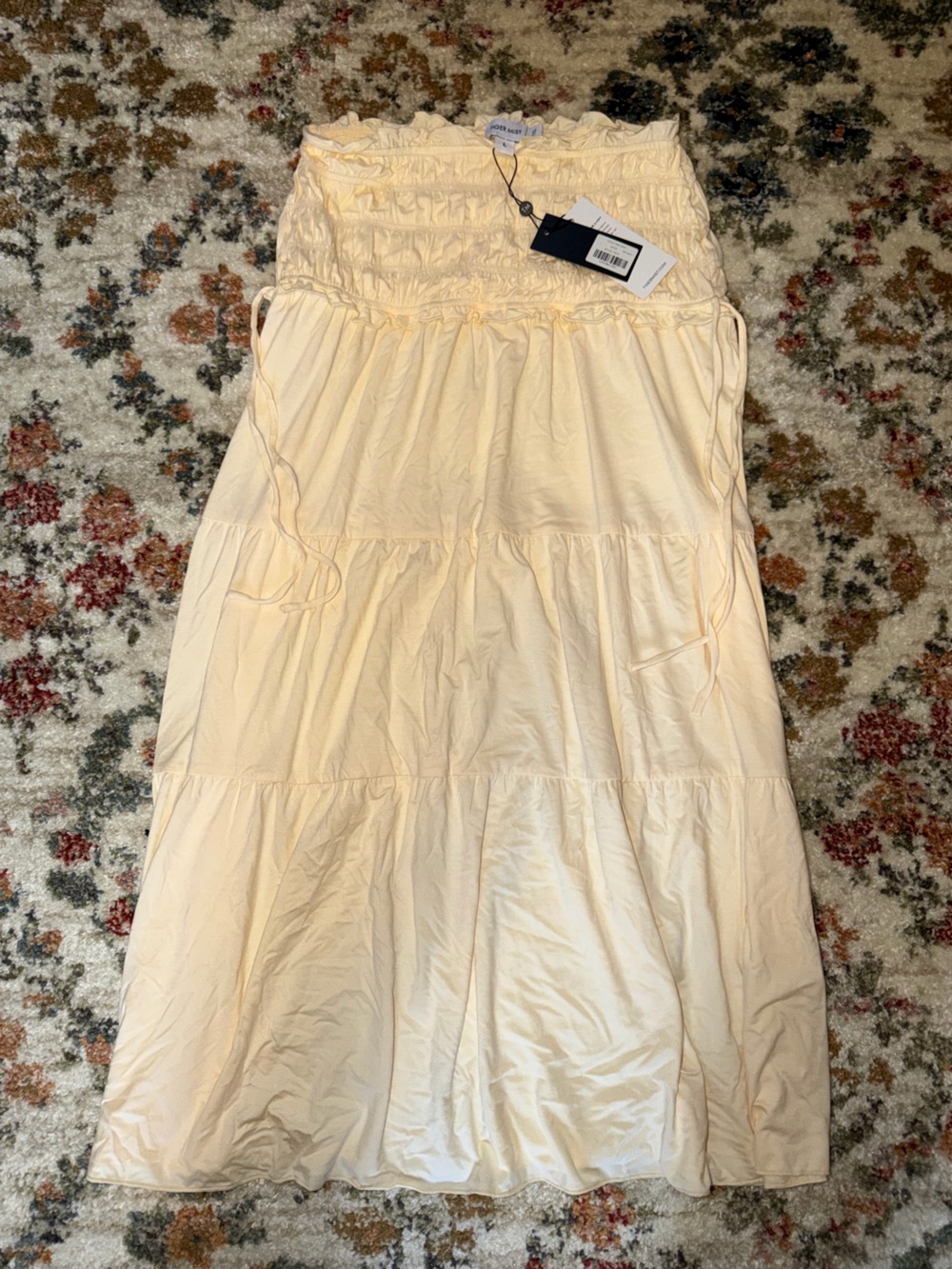Tiger Mist Cream/Yellow Maxi Skirt